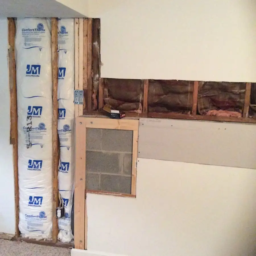 Wall insulation replacement during Contents Cleaning & Restoration in Plumas Lake